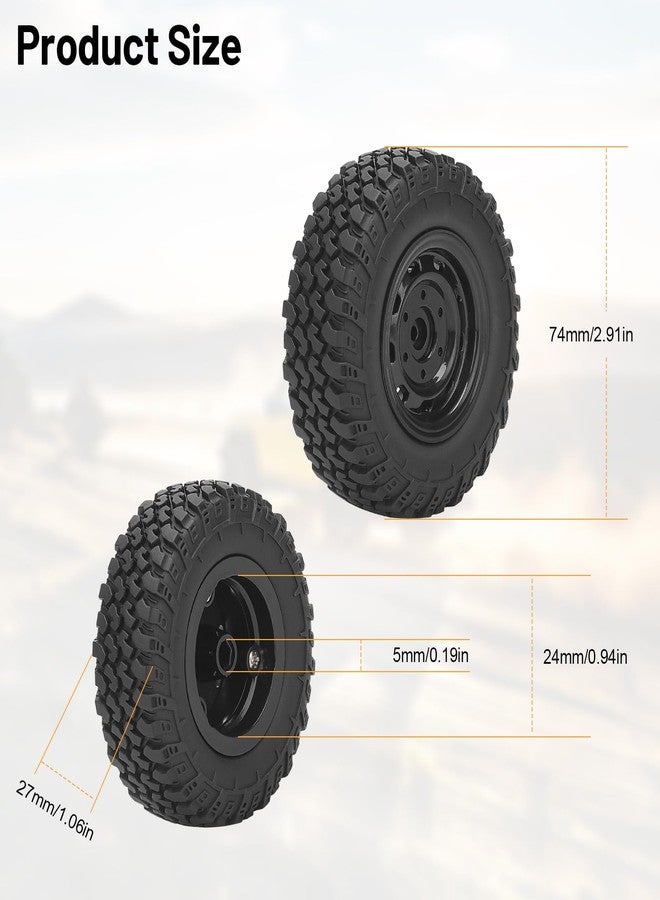 daitoku RC Wheels and Tires, daitoku 5mm Hex Off-Road RC Car Tires for MN99S MN98 1/16 WPL C24 B36 JJRC Q60 - Image 5